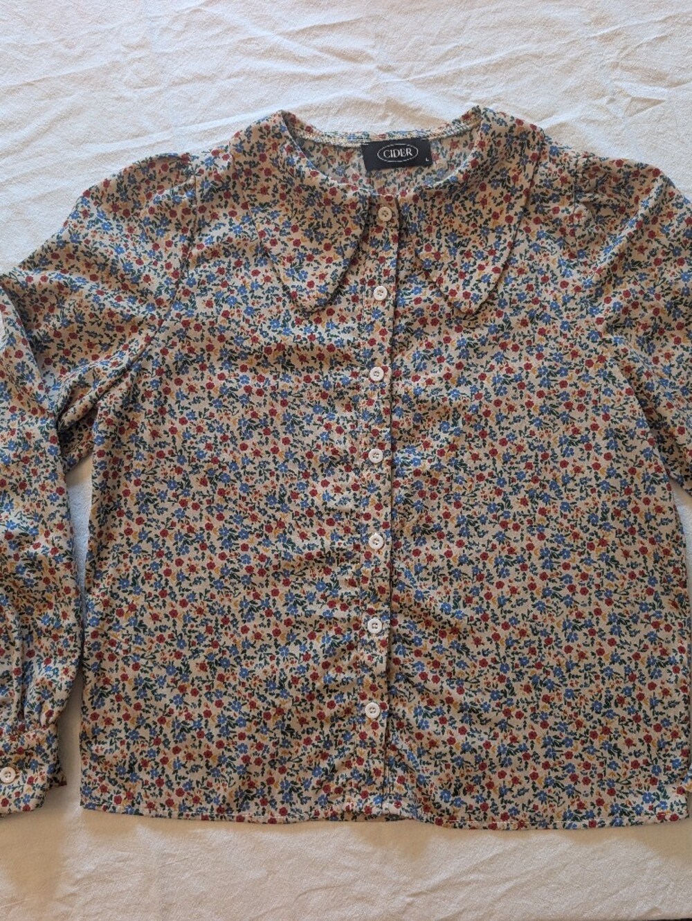 Floral Button-Up Shirt - Multicolor